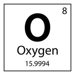 oxygen-a-chemical-element-of-the-periodic-table-vector-41255832