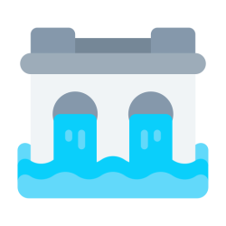 embankment_dam_barrage_water_liquid_icon_226298